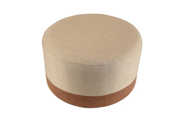 Low Pouf Redondo beige