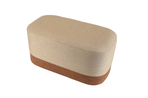 Low Pouf rectangular beige